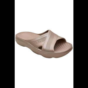 Ryka Women's Cross Band Recovery Slide Sandals Refresh Rose Pearl - Medium